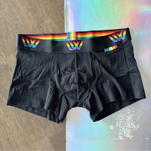 LVW Black Boxer Briefs with Rainbow Waistband size Medium